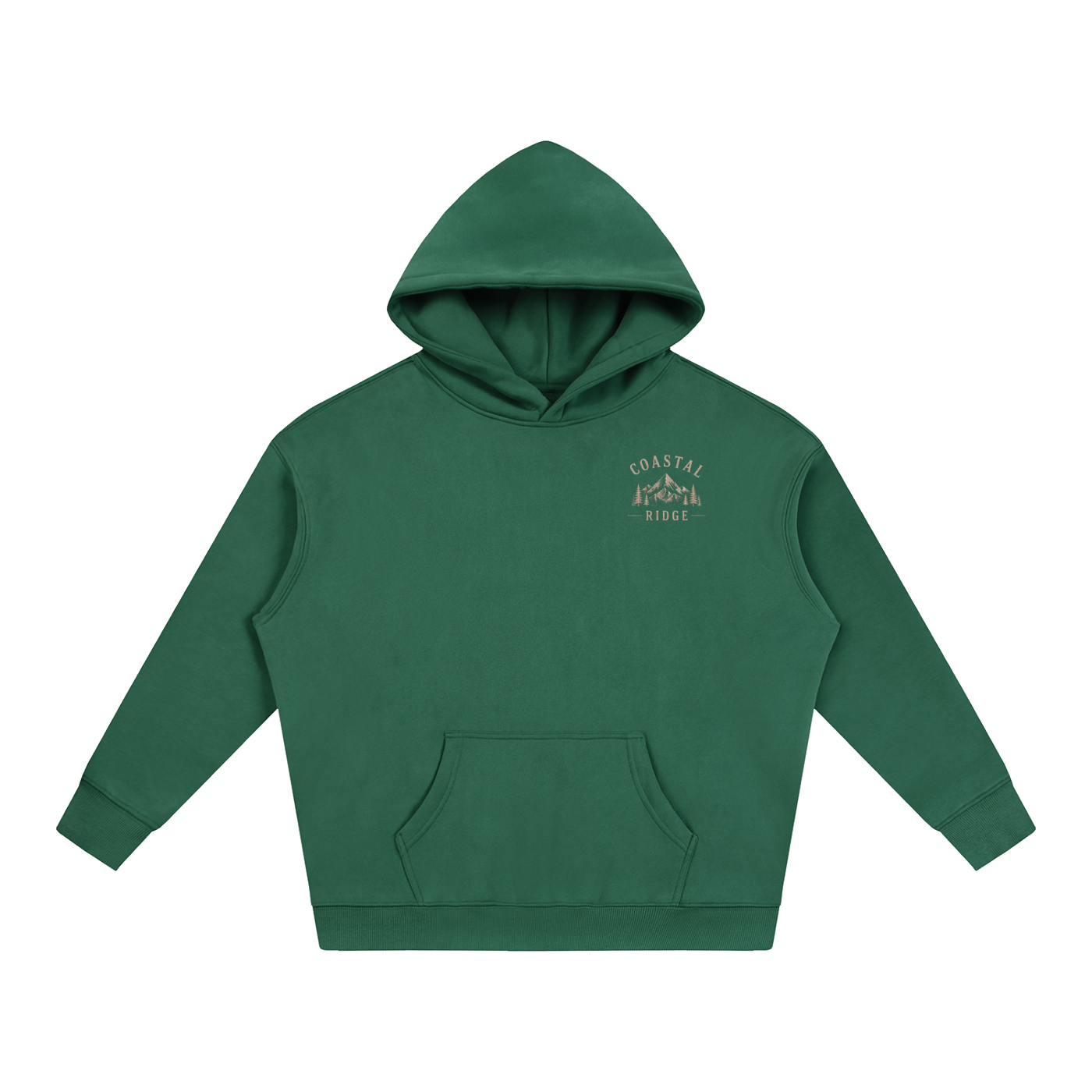 CR Dark colored Oversize Fleeced Hoodie