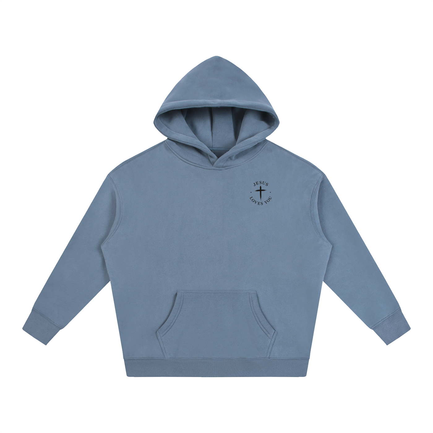 CR JESUS LOVES YOU Oversize Fleeced Hoodie