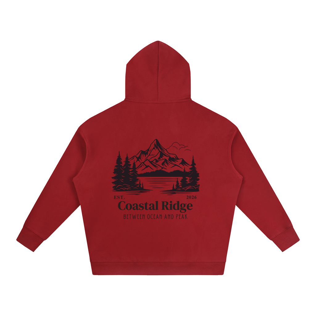 COASTAL RIDGE Oversize Fleeced Hoodie