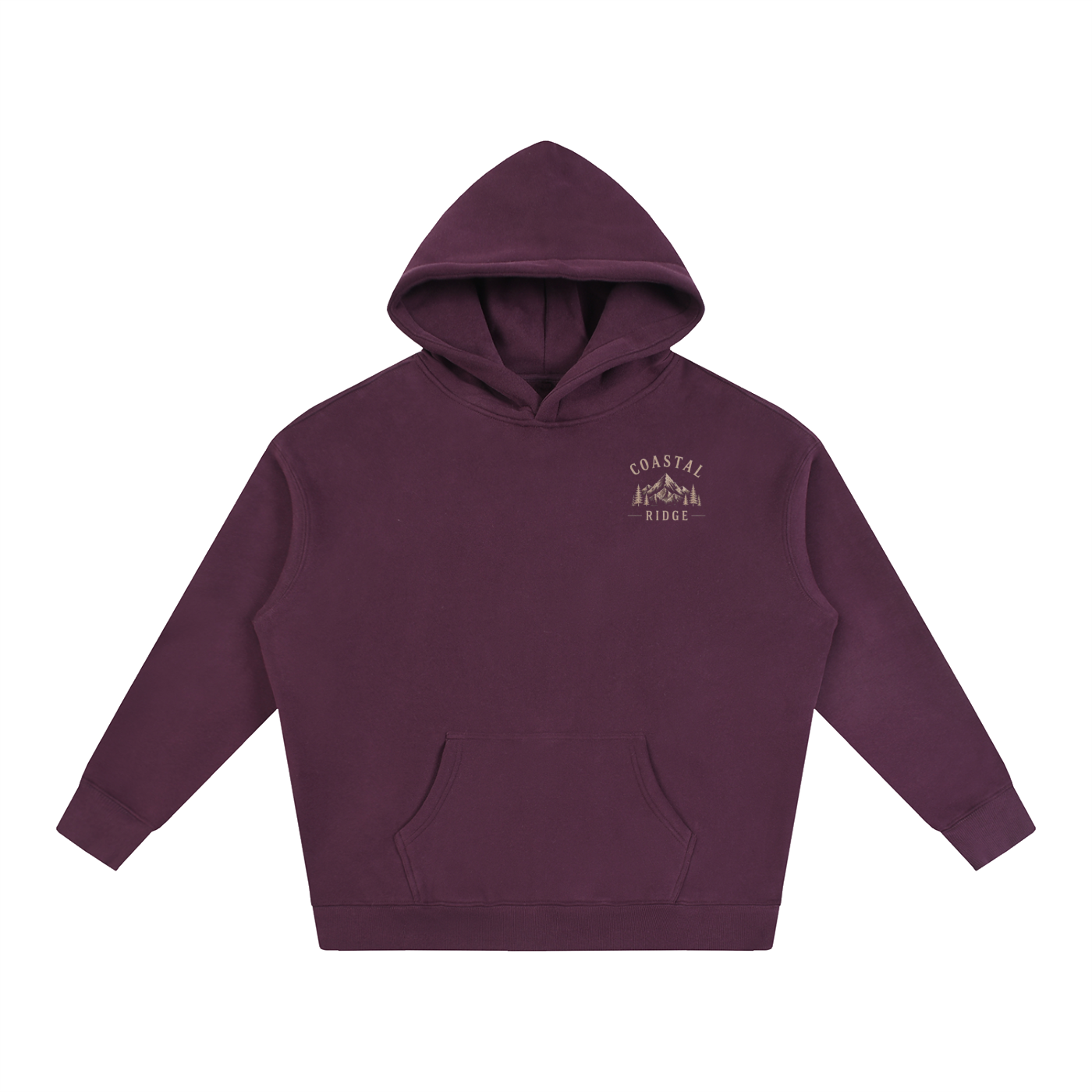 CR Dark colored Oversize Fleeced Hoodie
