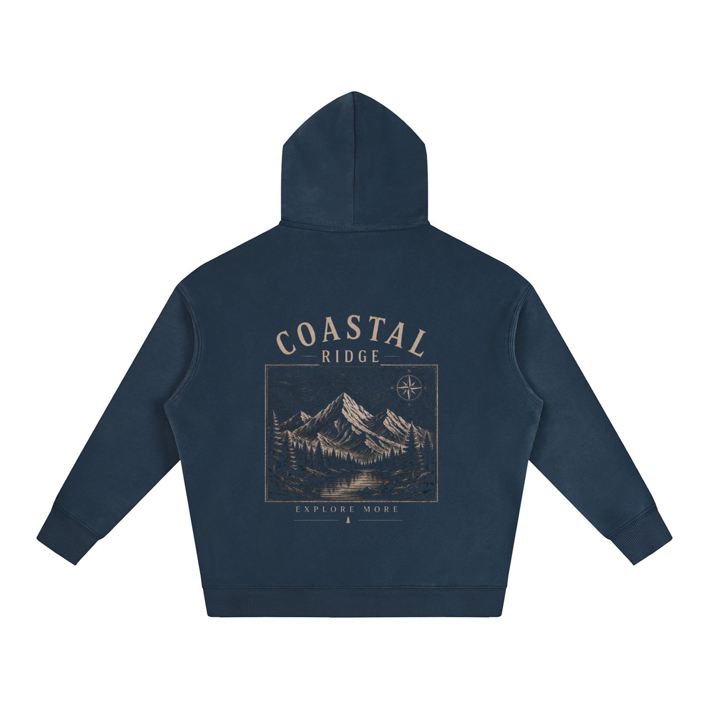 CR Dark colored Oversize Fleeced Hoodie