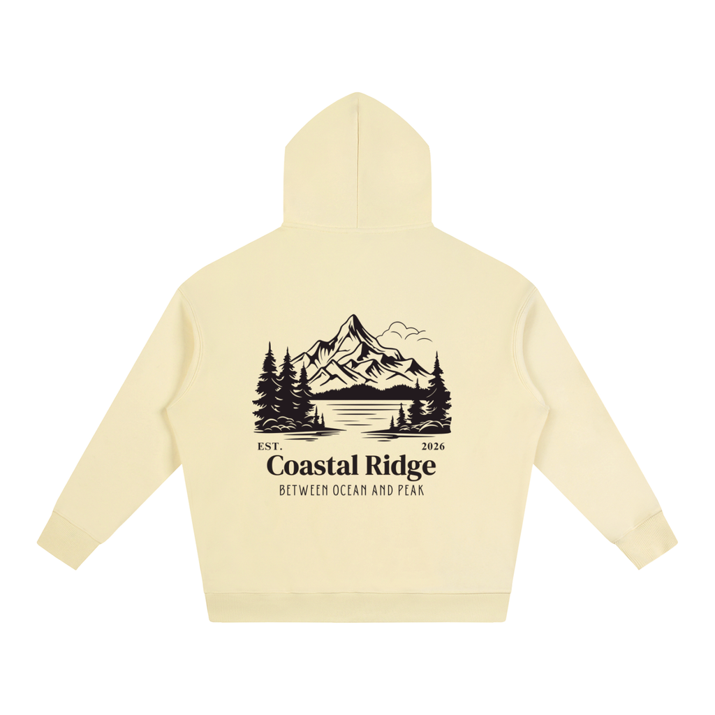 COASTAL RIDGE Oversize Fleeced Hoodie