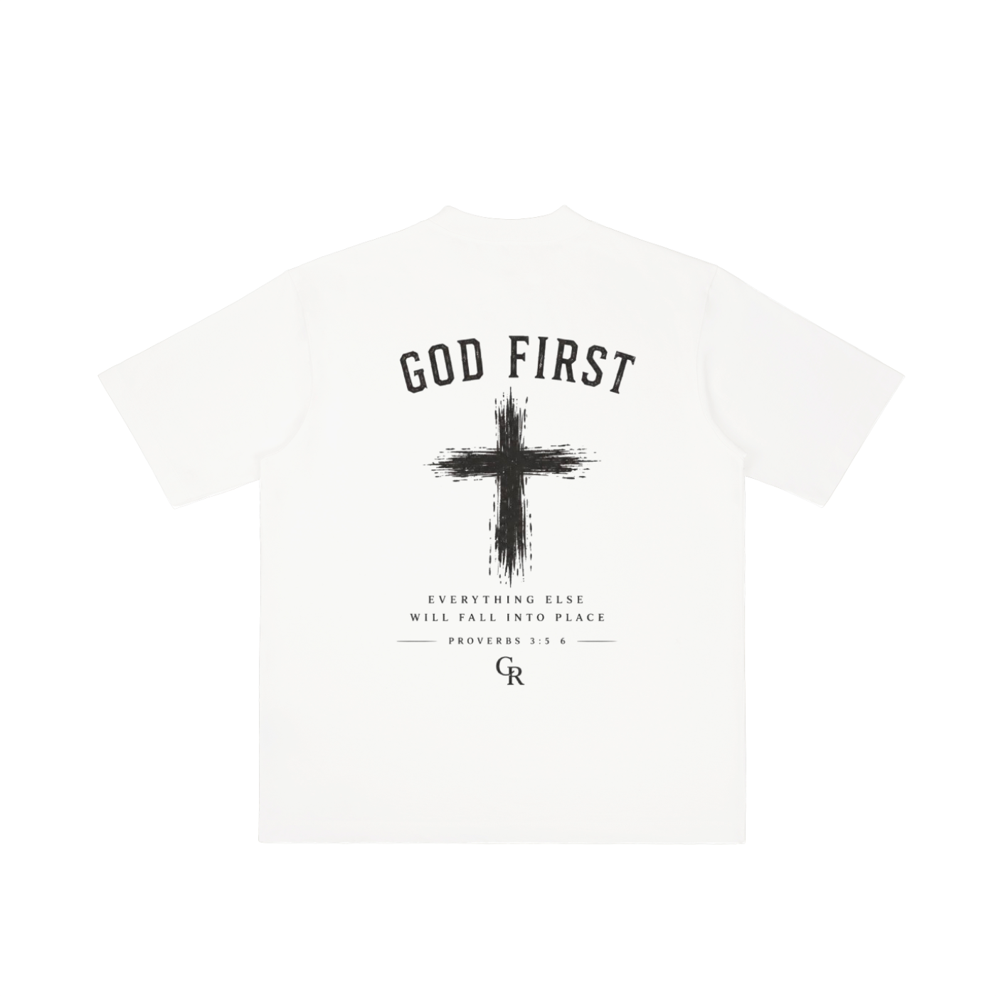 CR GOD First Vintage Wash Drop Shoulder T-shirt