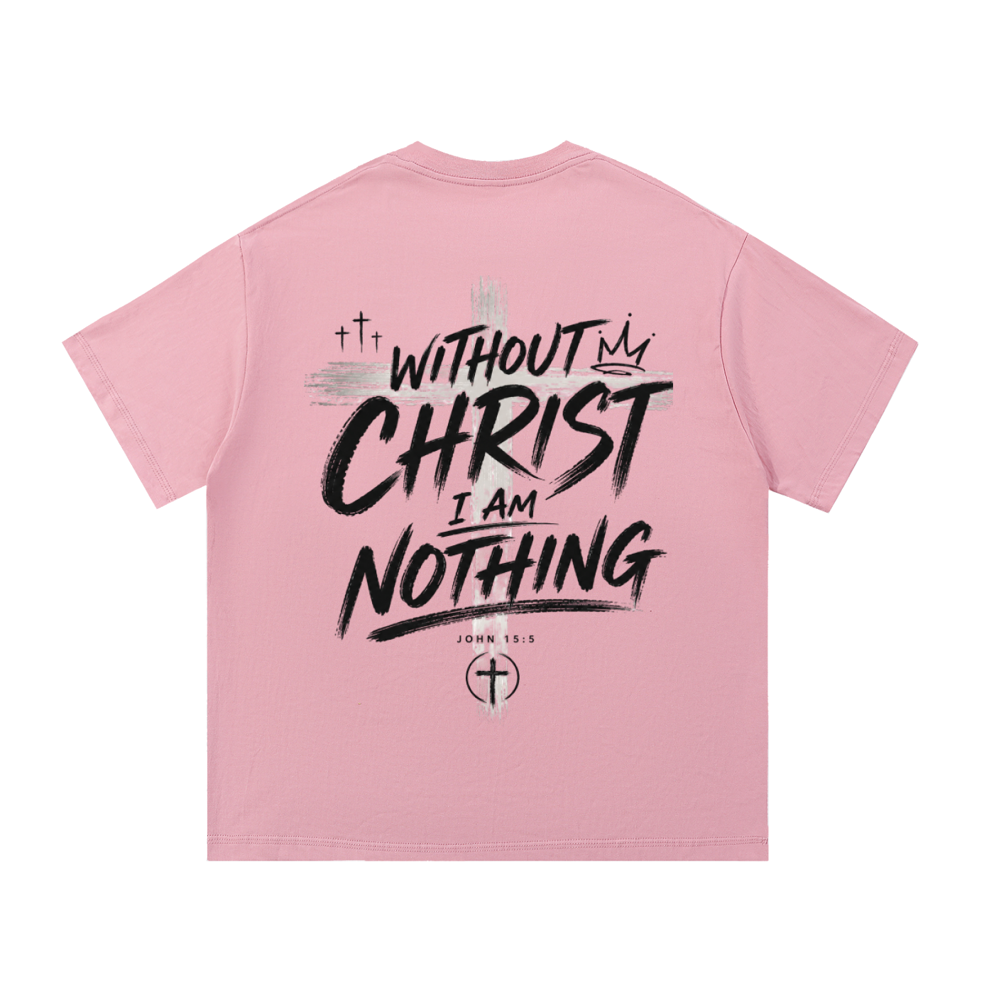 CR Without Christ I Am Nothing Essential Cotton T-Shirt