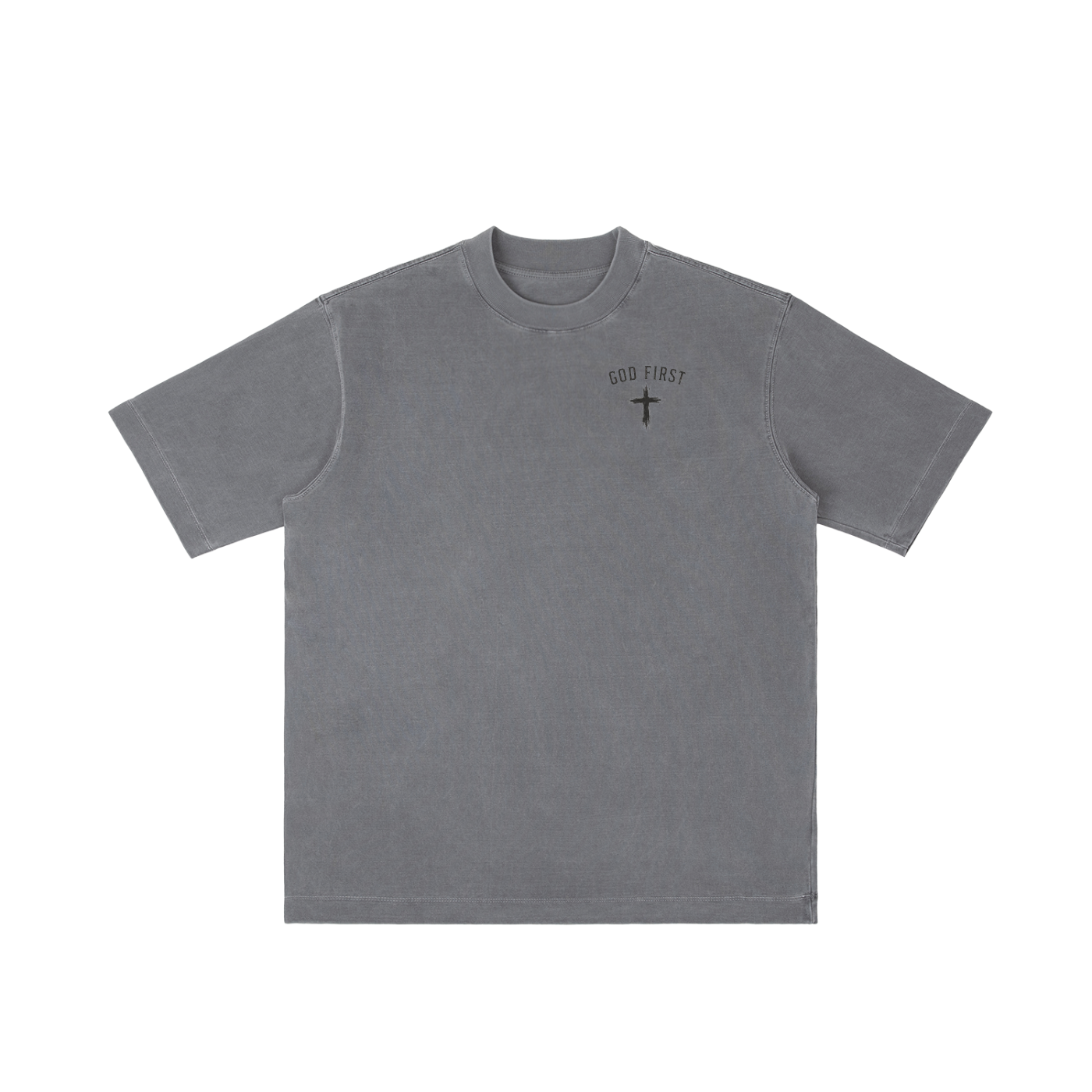 CR GOD First Vintage Wash Drop Shoulder T-shirt