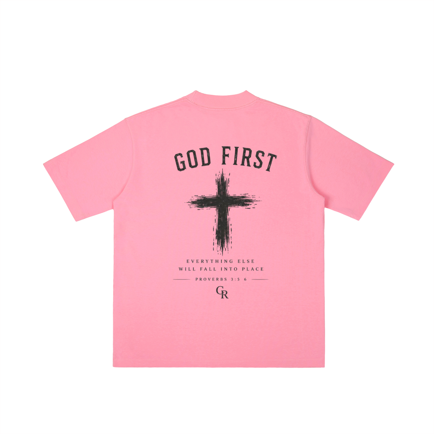 CR GOD First Vintage Wash Drop Shoulder T-shirt