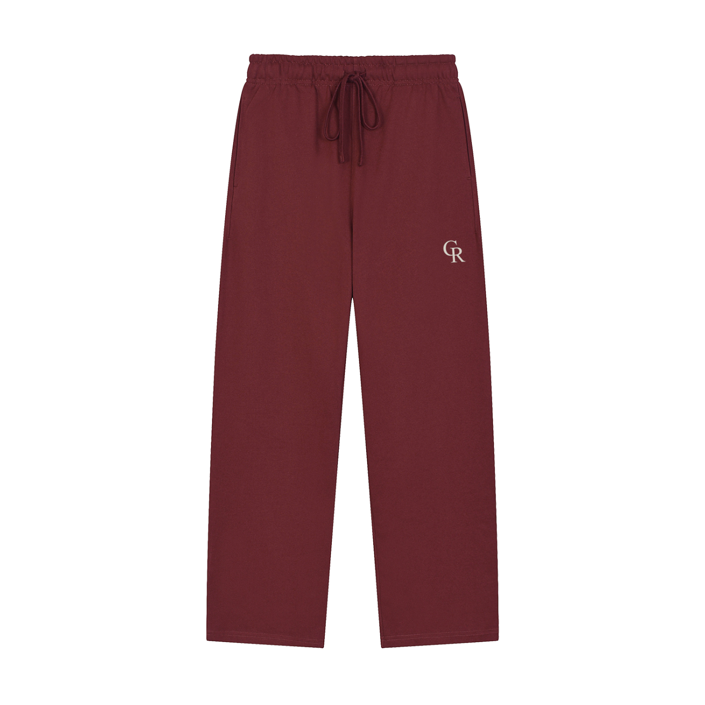 CR Solid Color Straight-Leg Sweatpants