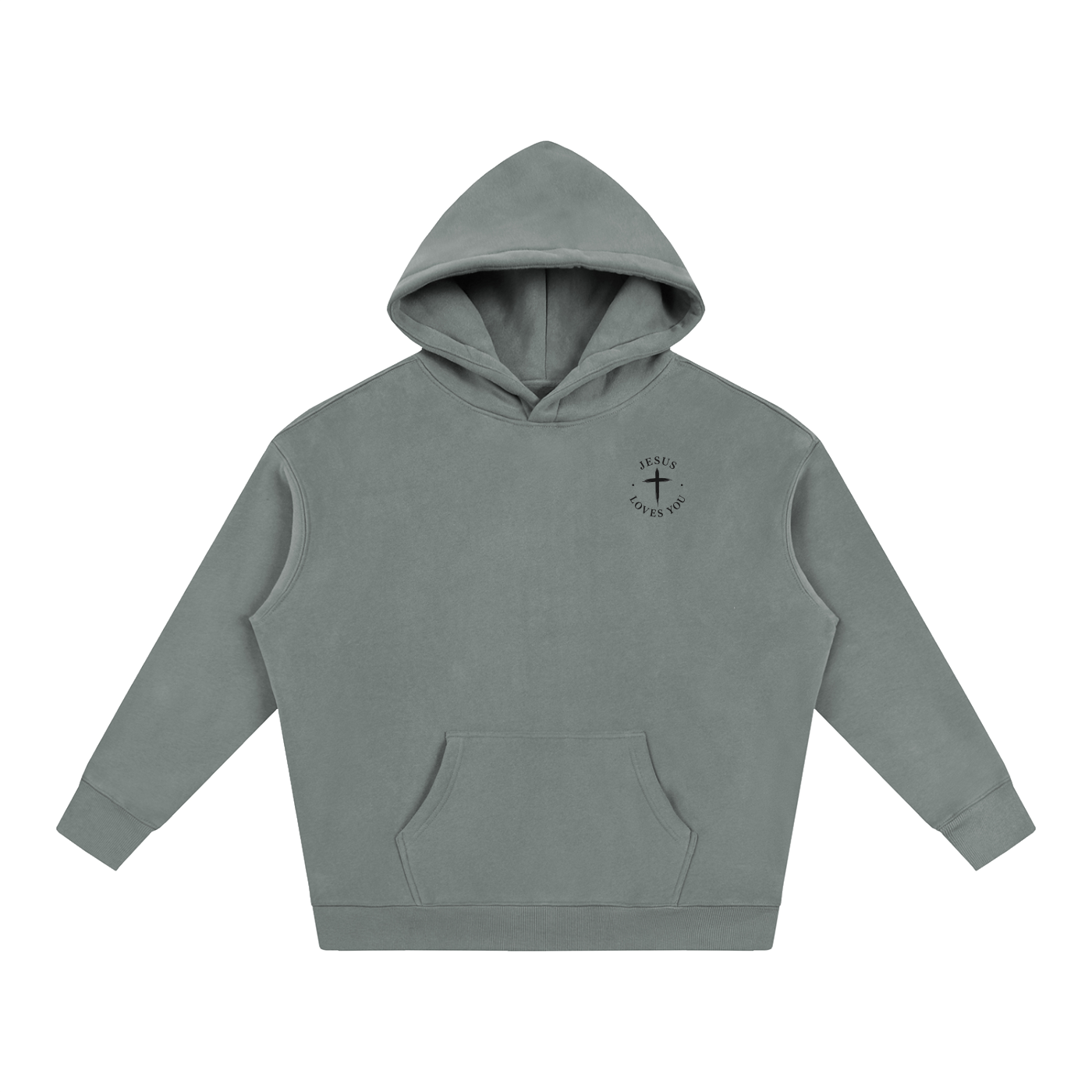 CR JESUS LOVES YOU Oversize Fleeced Hoodie