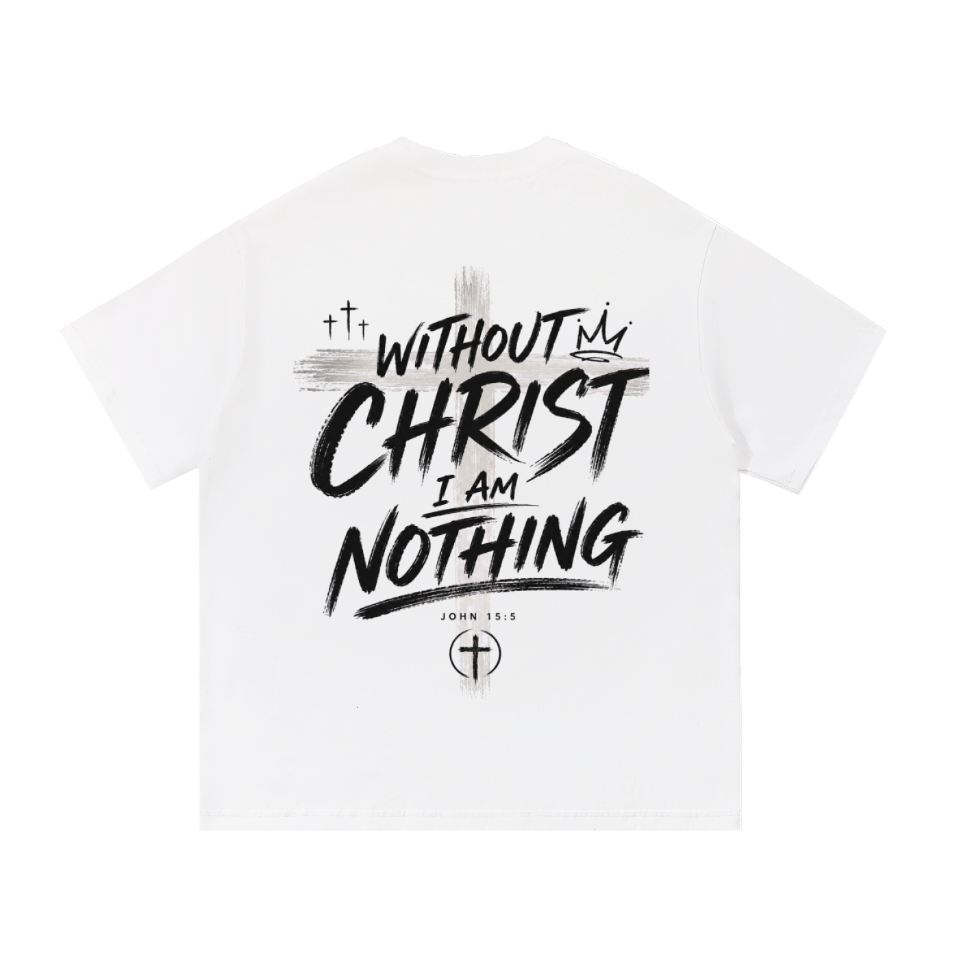 CR Without Christ I Am Nothing Essential Cotton T-Shirt