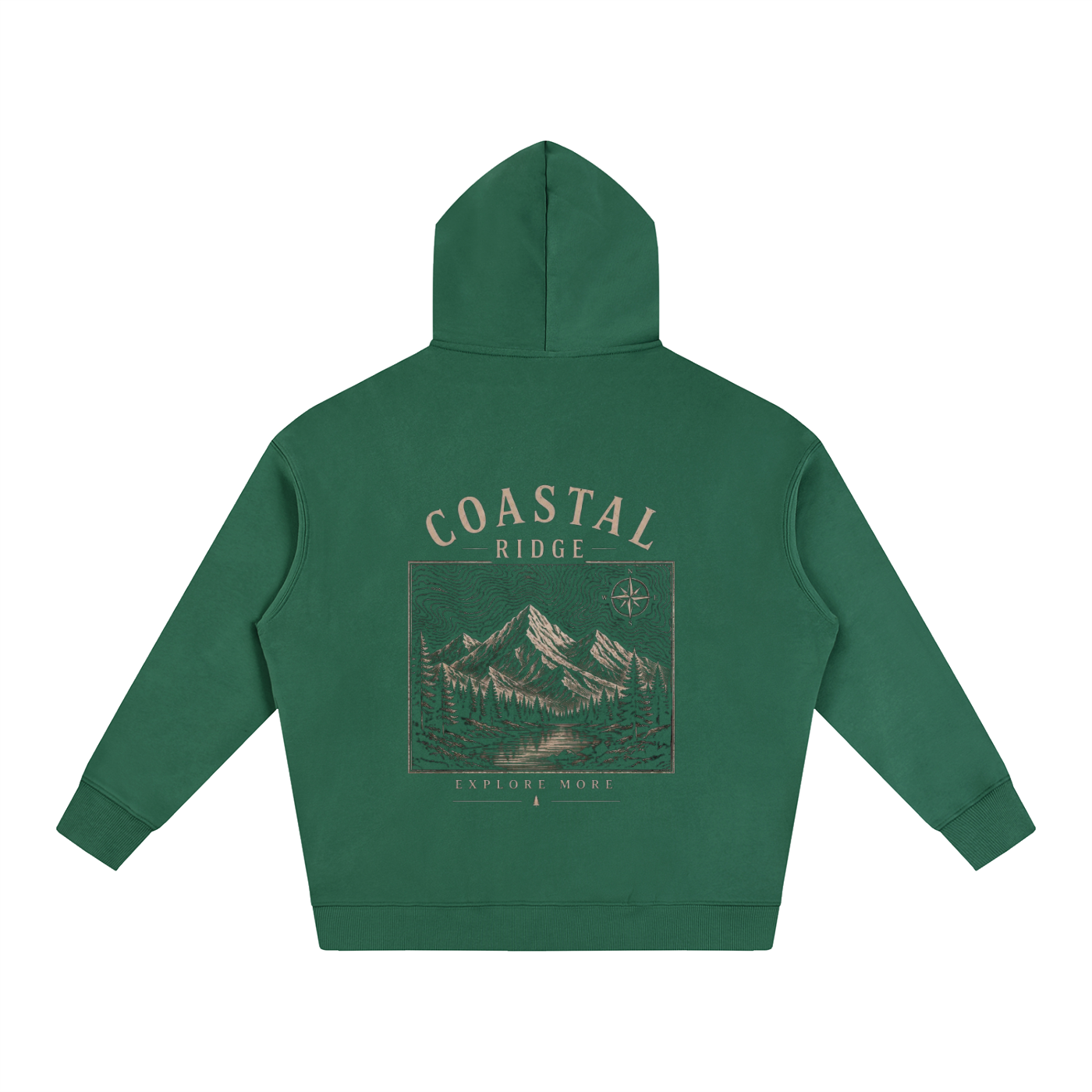 CR Dark colored Oversize Fleeced Hoodie