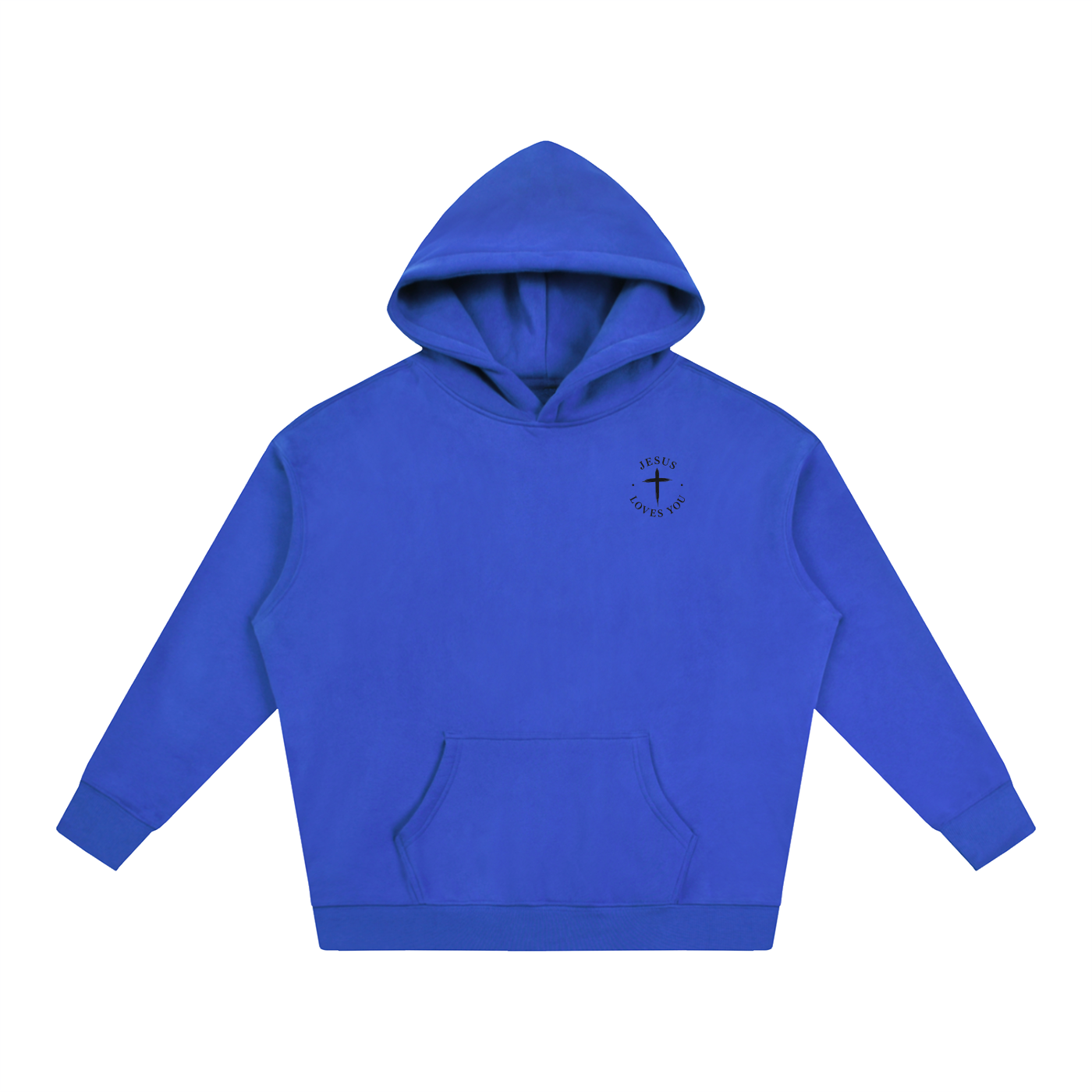 CR JESUS LOVES YOU Oversize Fleeced Hoodie