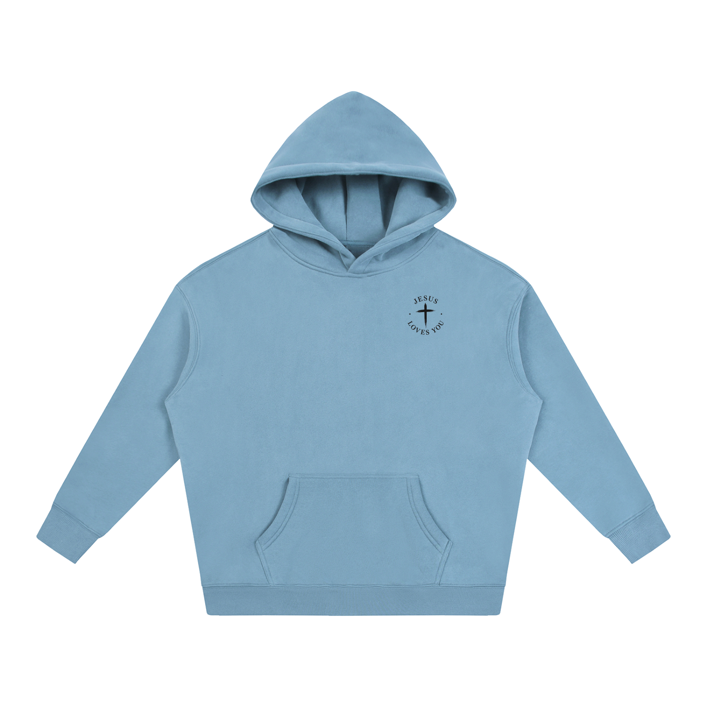 CR JESUS LOVES YOU Oversize Fleeced Hoodie