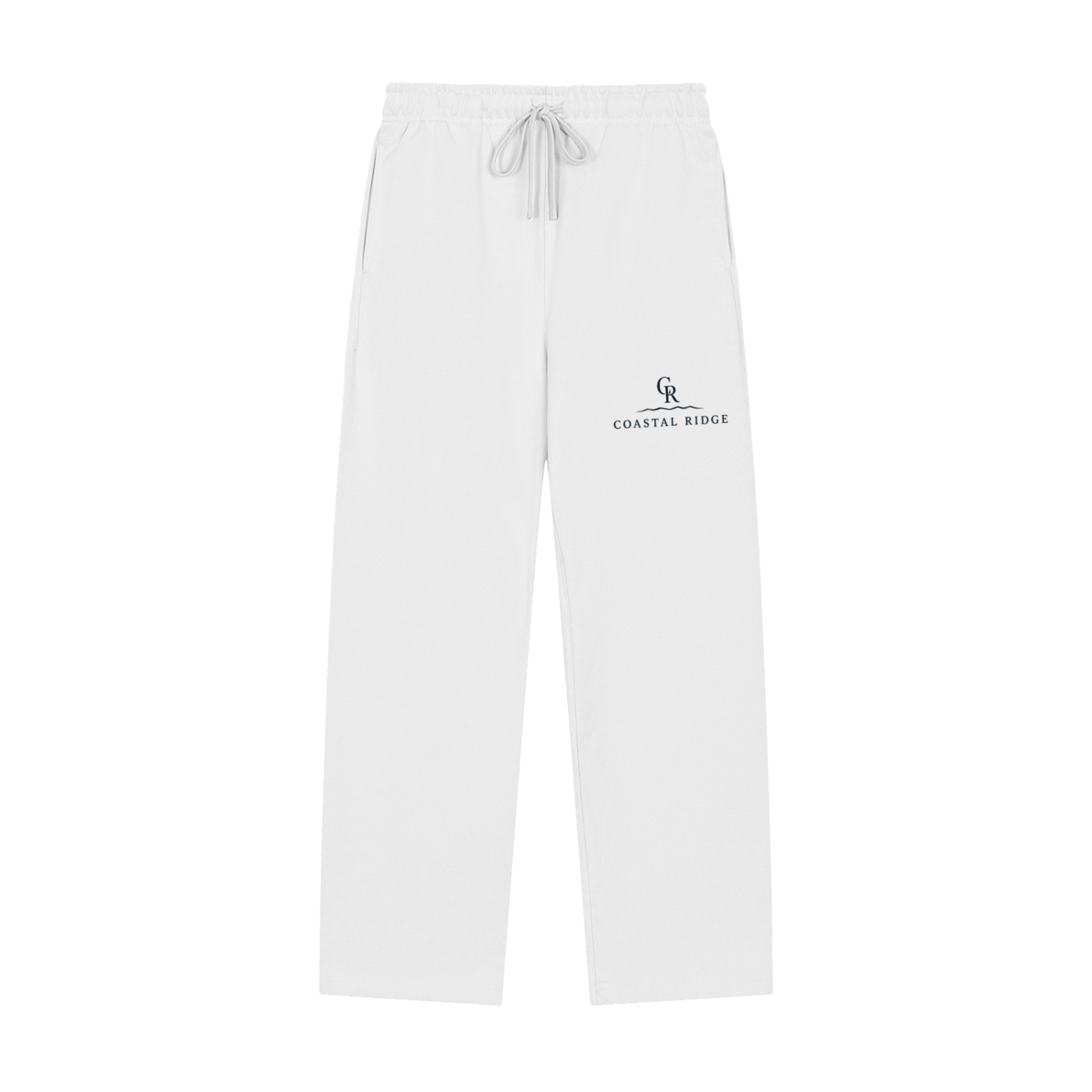 Solid Color Straight-Leg Sweatpants