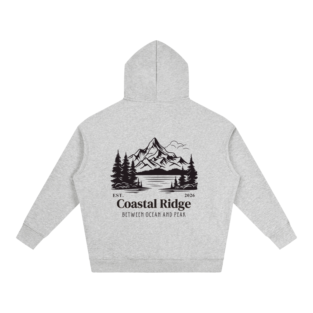 COASTAL RIDGE Oversize Fleeced Hoodie