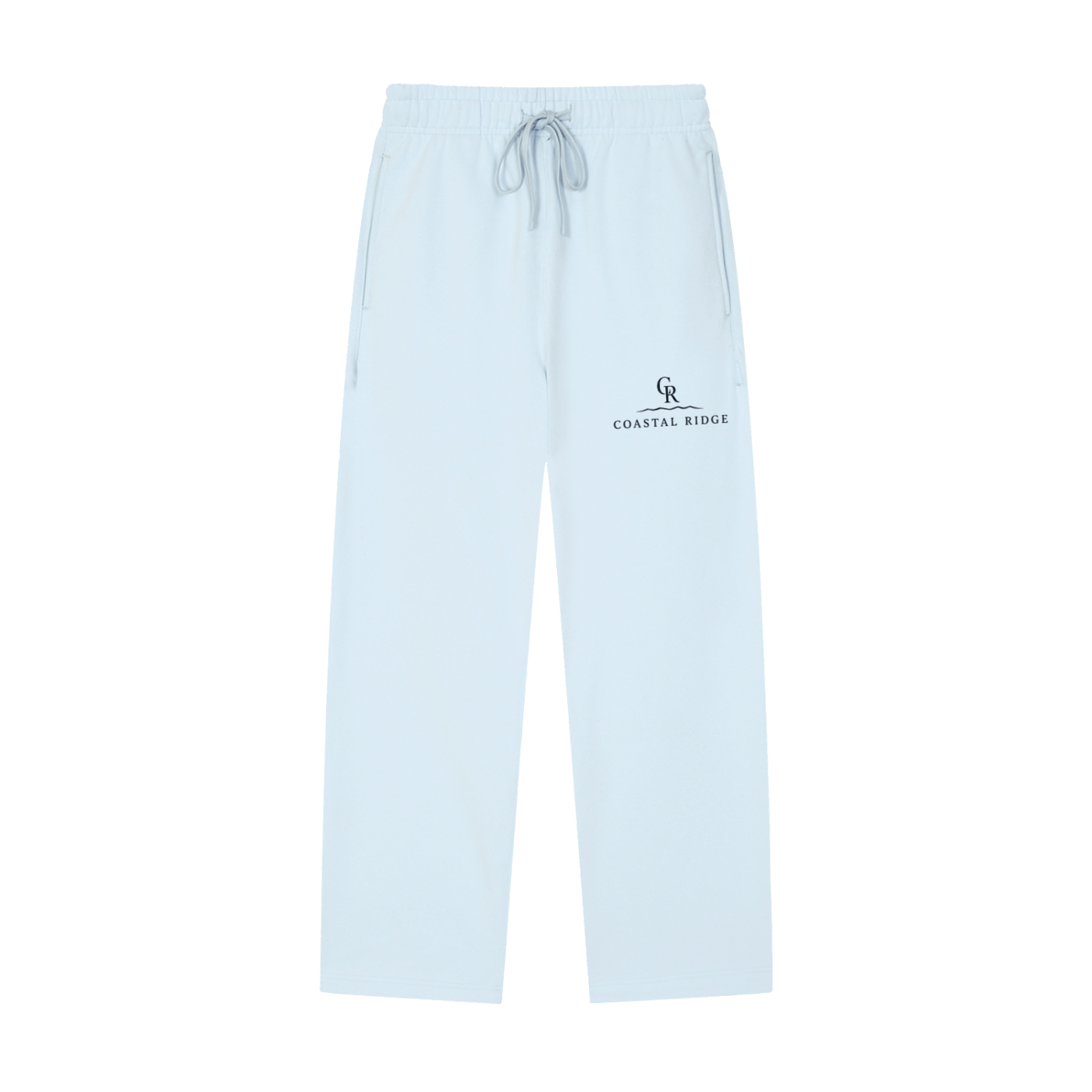 Solid Color Straight-Leg Sweatpants