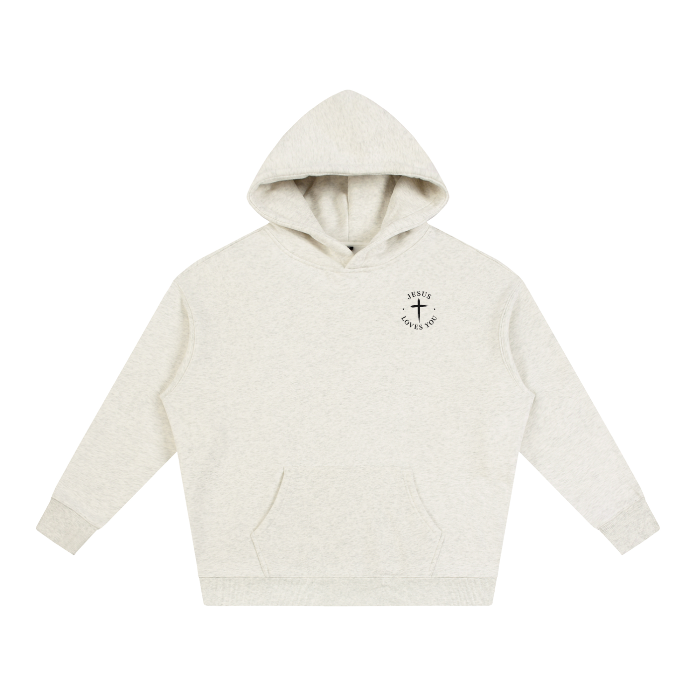 CR JESUS LOVES YOU Oversize Fleeced Hoodie