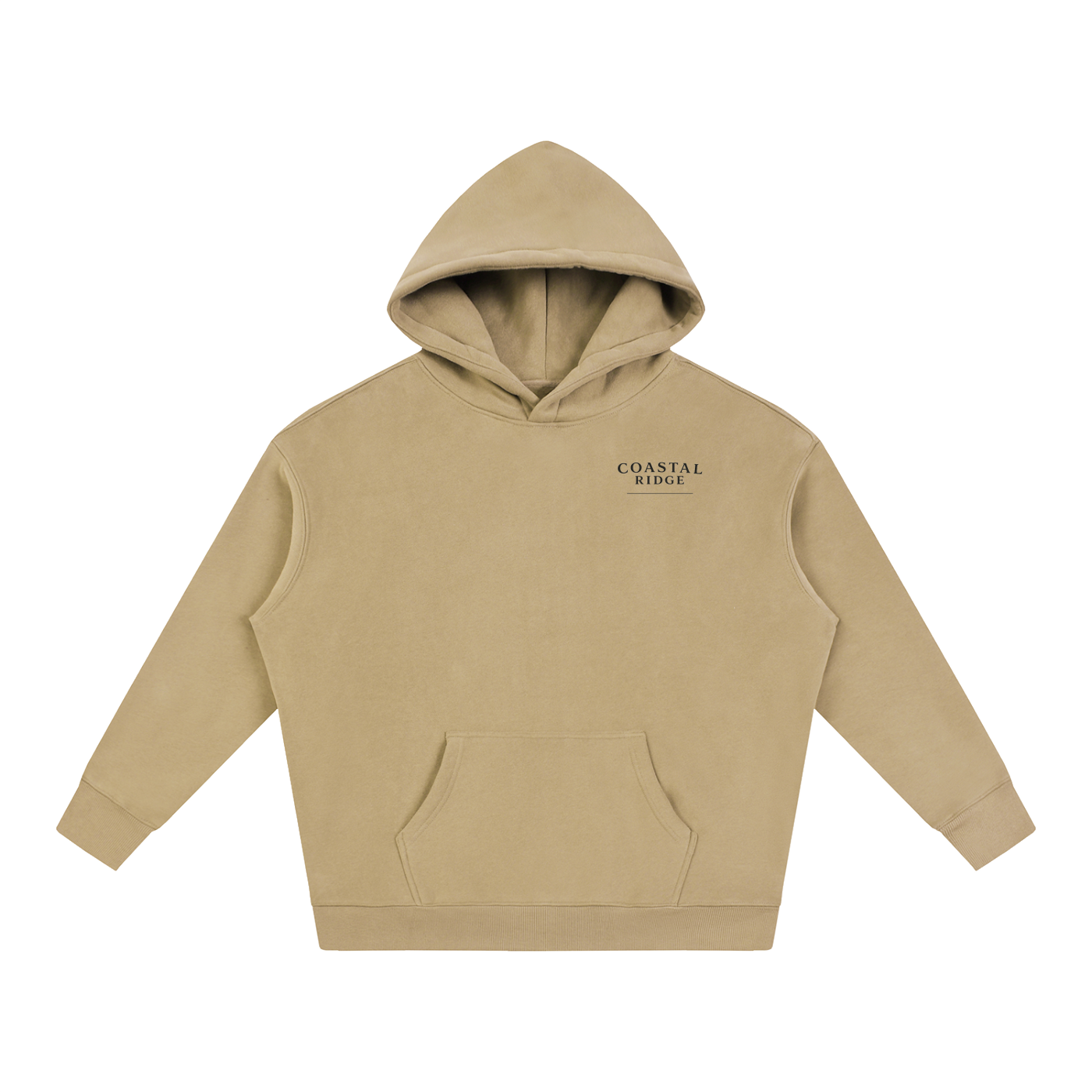 COASTAL RIDGE Oversize Fleeced Hoodie