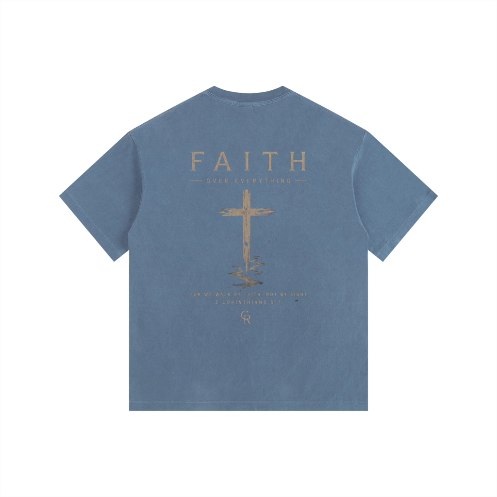 CR Faith Vintage Washed Oversized Cotton T-Shirt