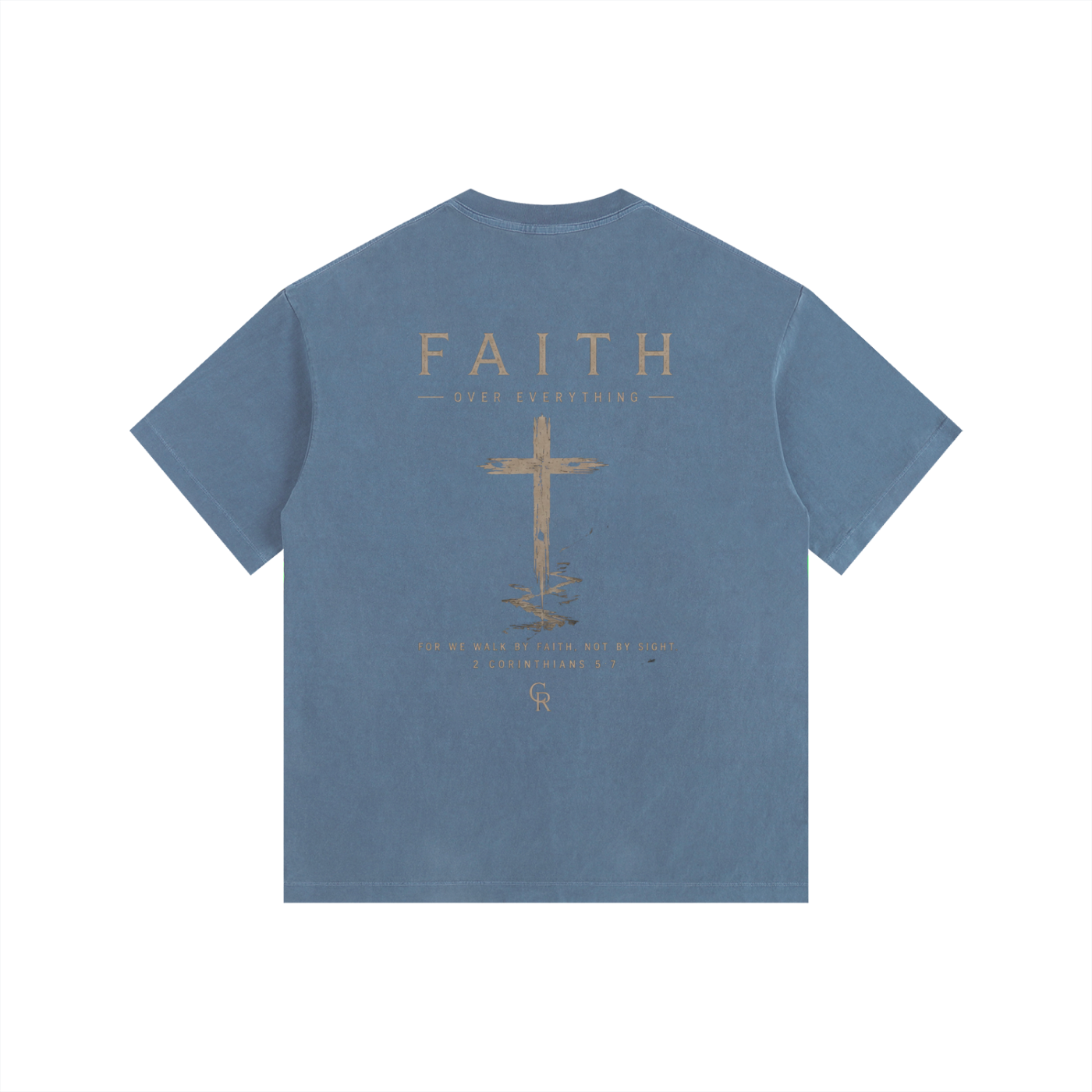 CR Faith Vintage Washed Oversized Cotton T-Shirt