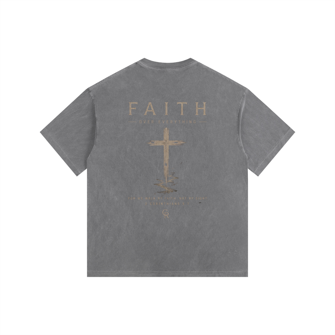 CR Faith Vintage Washed Oversized Cotton T-Shirt