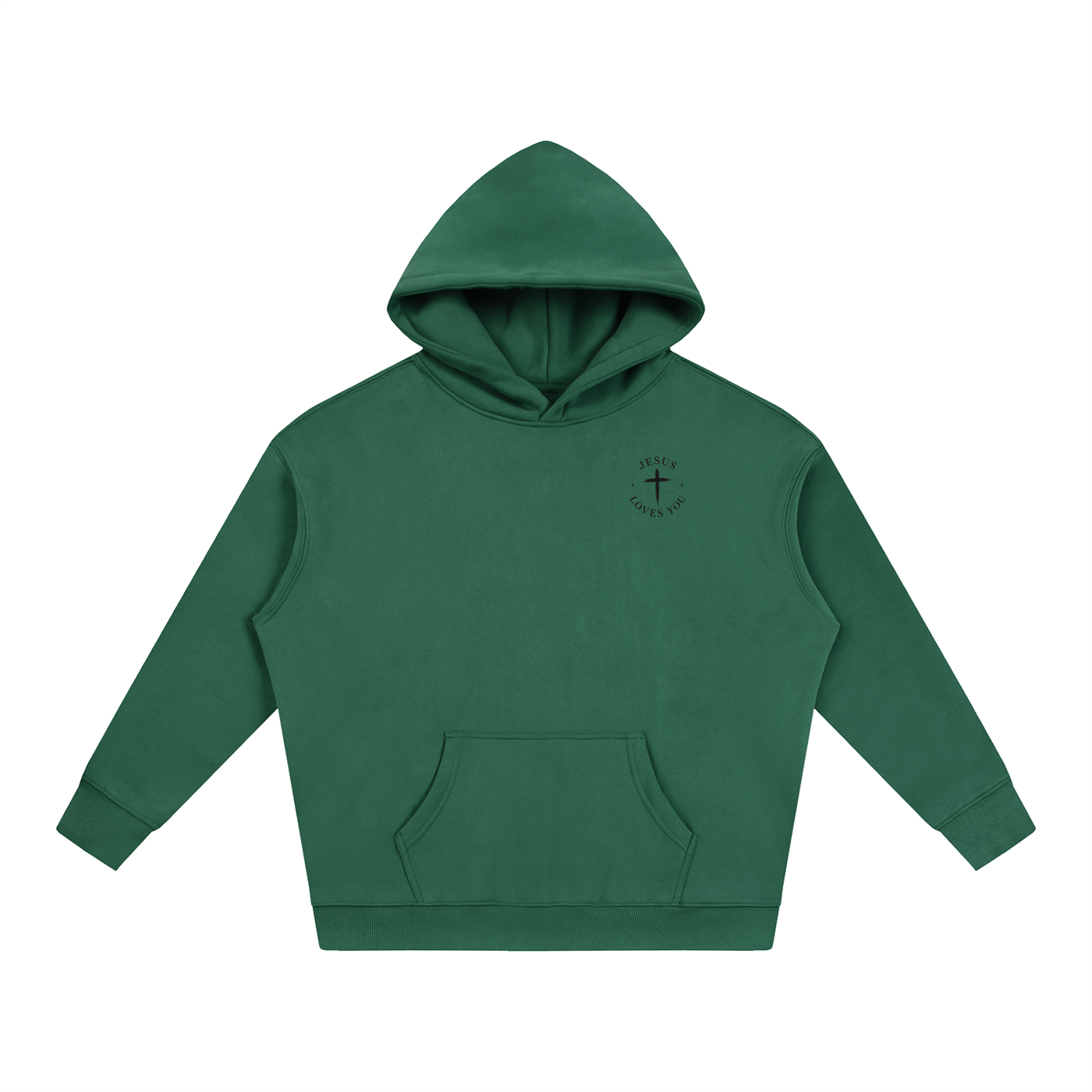 CR JESUS LOVES YOU Oversize Fleeced Hoodie