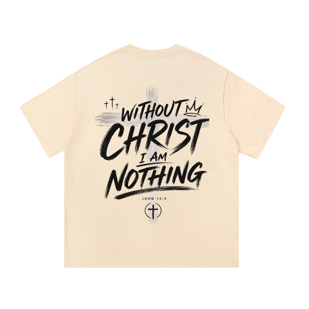 CR Without Christ I Am Nothing Essential Cotton T-Shirt