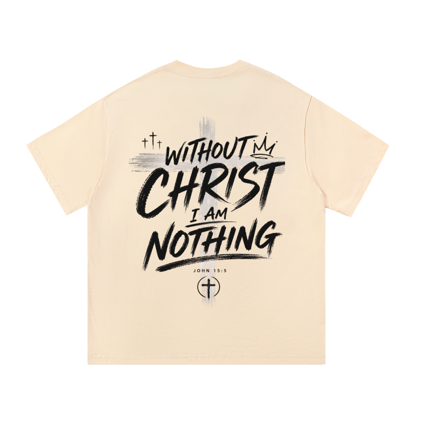 CR Without Christ I Am Nothing Essential Cotton T-Shirt