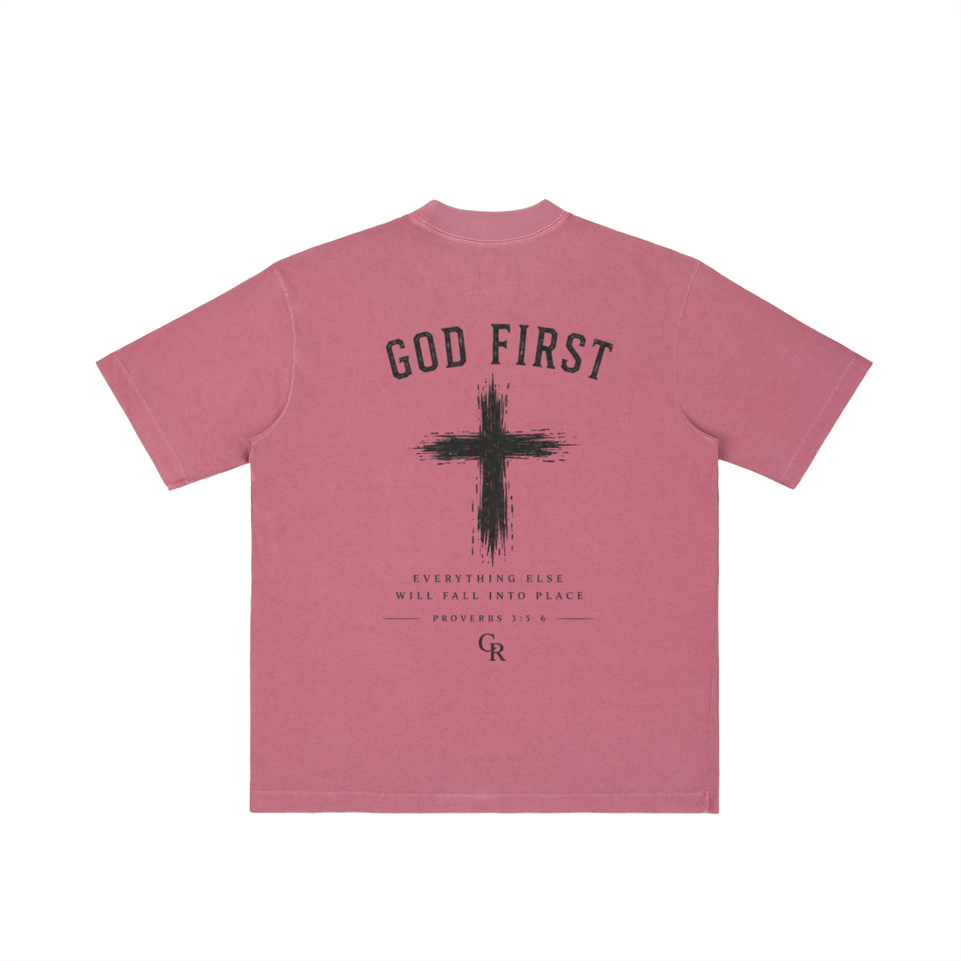 CR GOD First Vintage Wash Drop Shoulder T-shirt