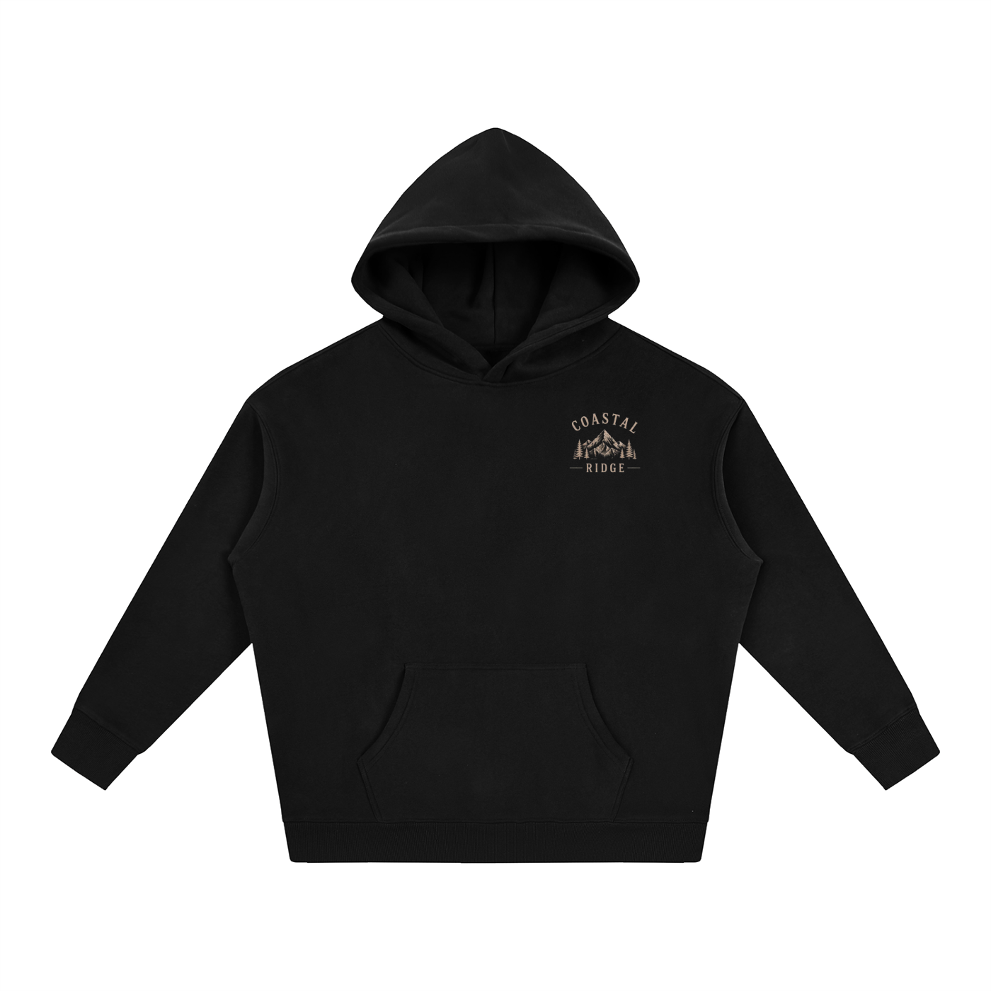 CR Dark colored Oversize Fleeced Hoodie