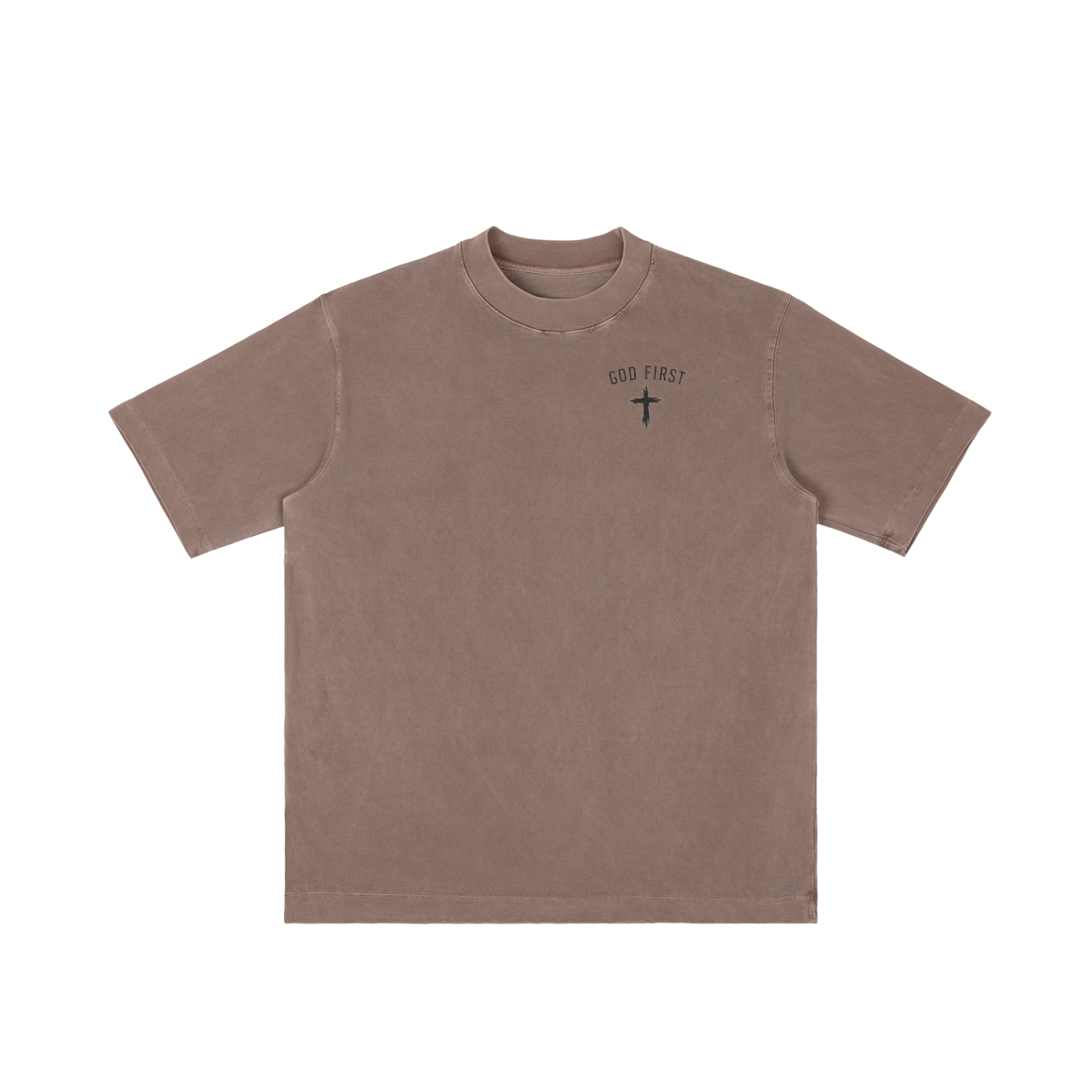 CR GOD First Vintage Wash Drop Shoulder T-shirt