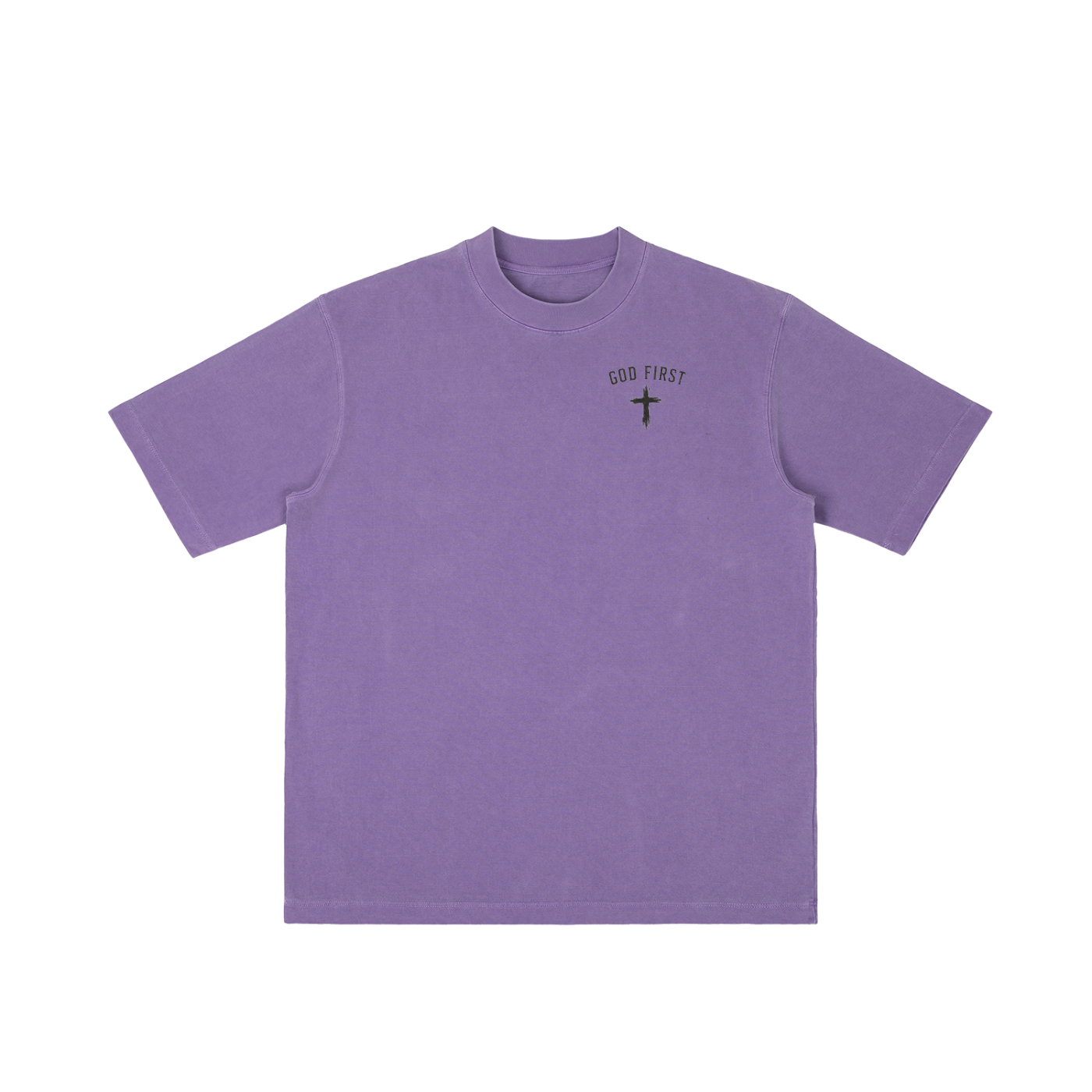 CR GOD First Vintage Wash Drop Shoulder T-shirt