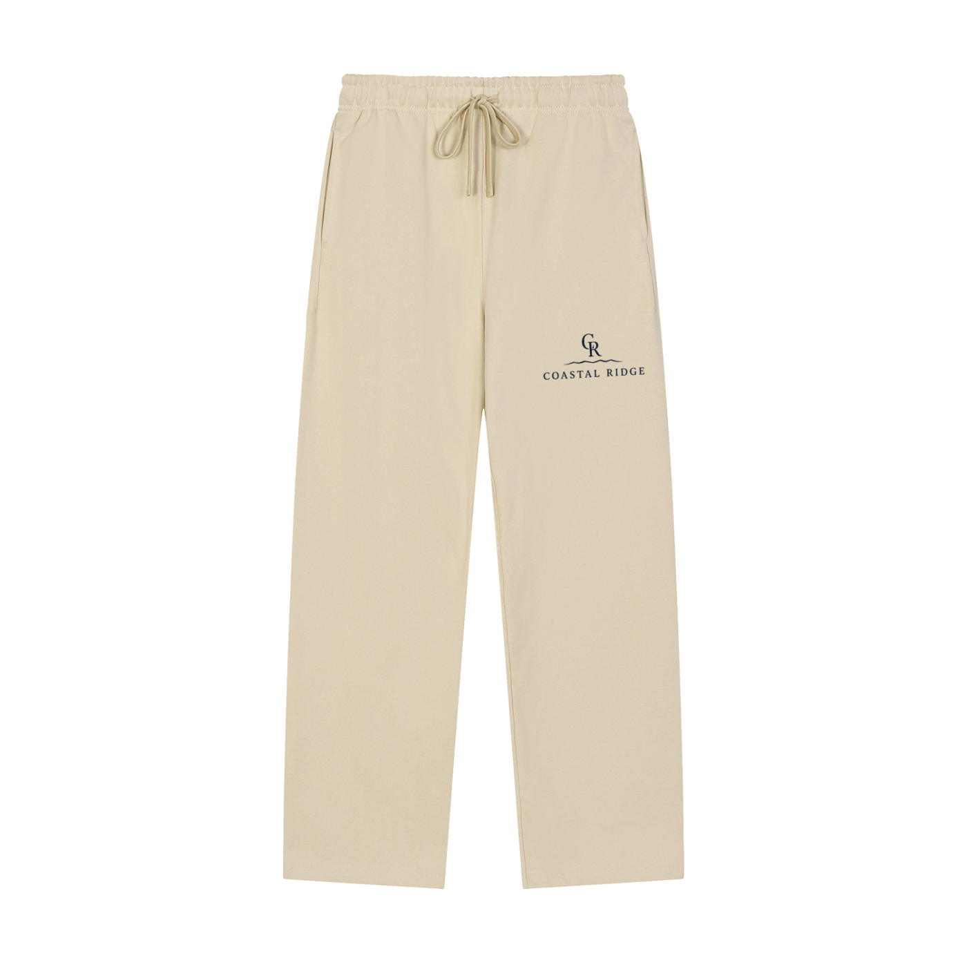 Solid Color Straight-Leg Sweatpants