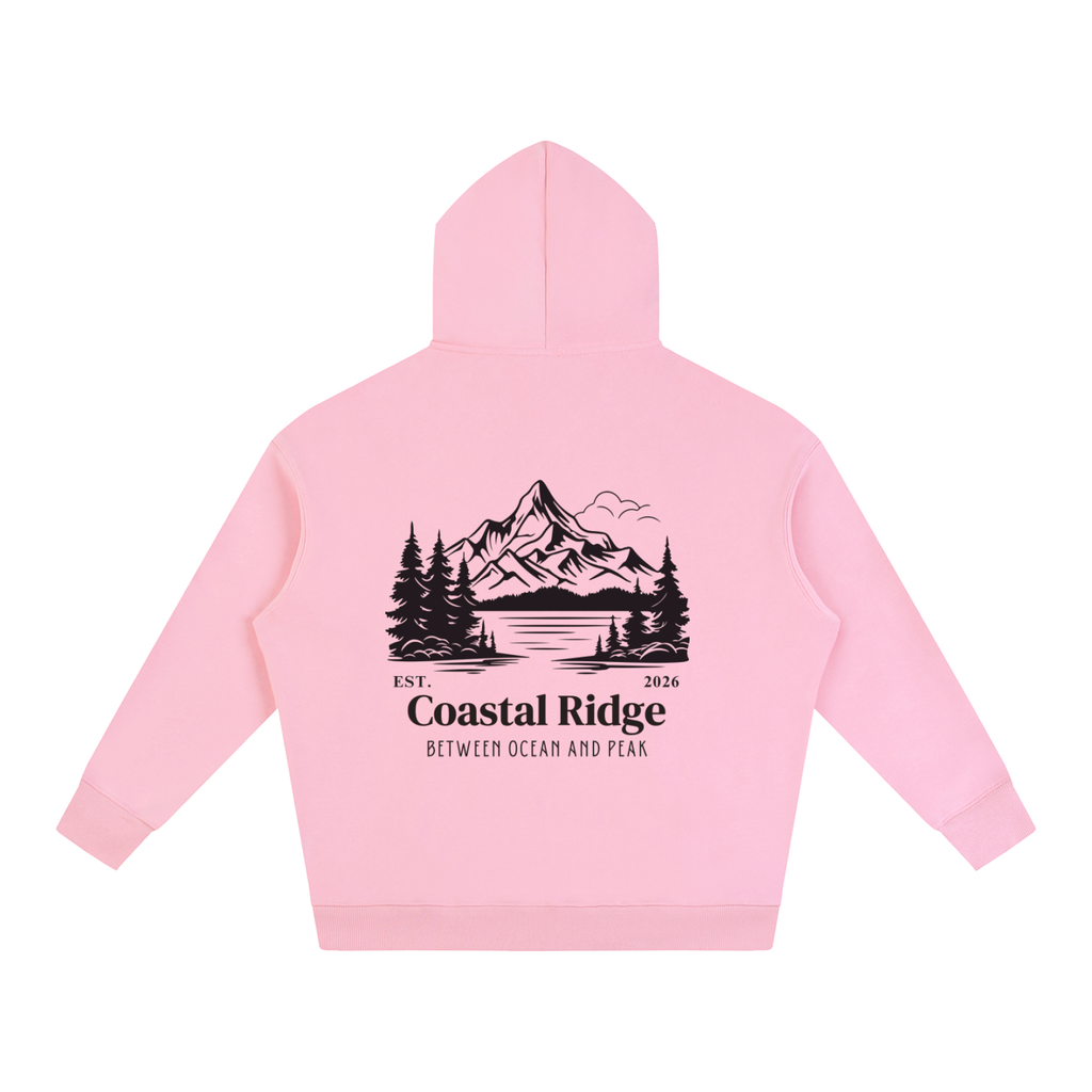 COASTAL RIDGE Oversize Fleeced Hoodie