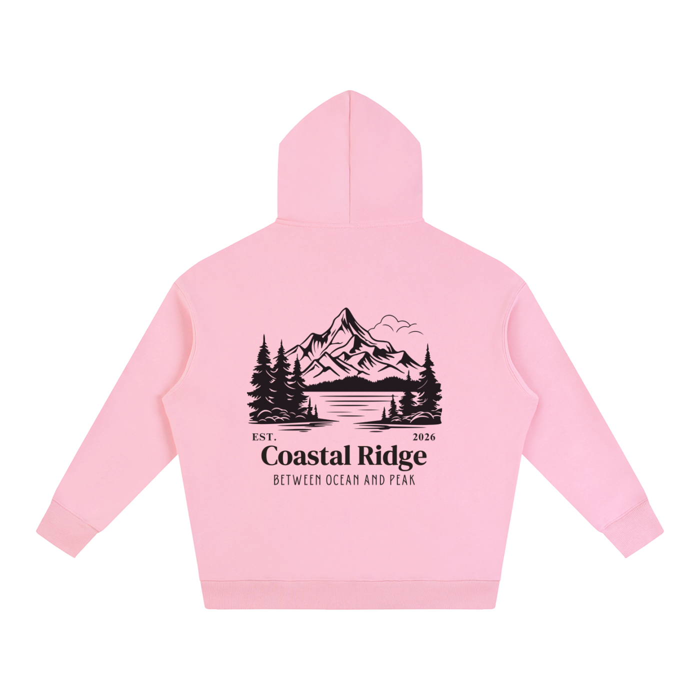 COASTAL RIDGE Oversize Fleeced Hoodie