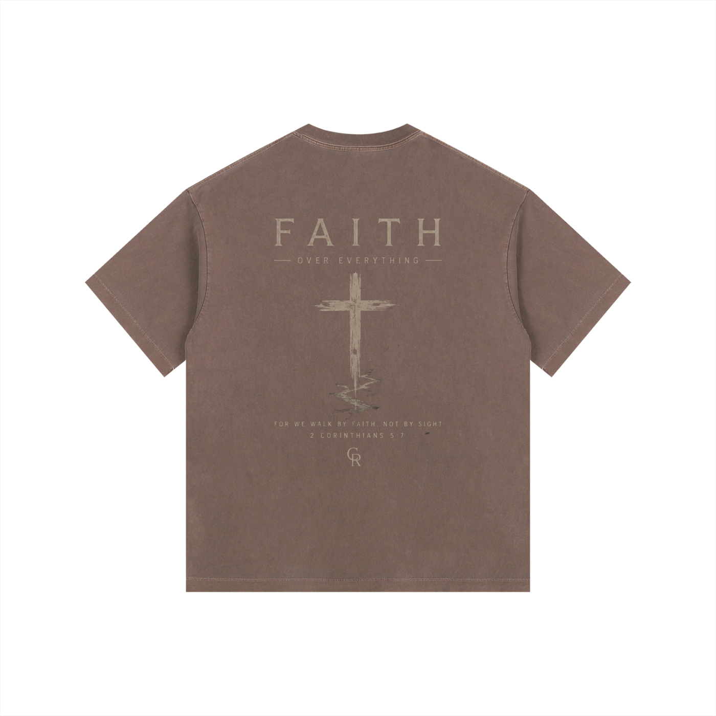 CR Faith Vintage Washed Oversized Cotton T-Shirt