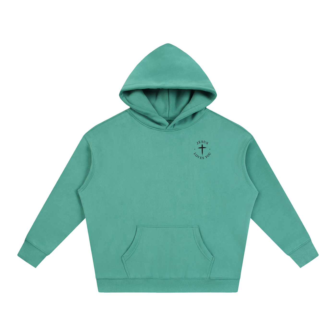 CR JESUS LOVES YOU Oversize Fleeced Hoodie
