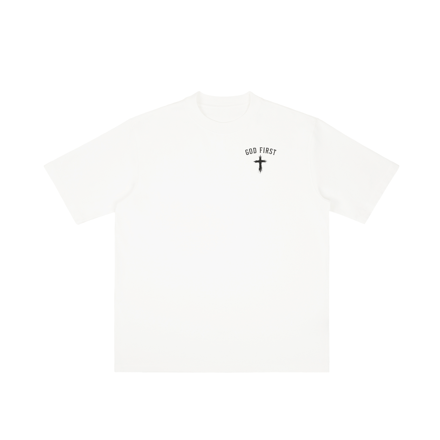 CR GOD First Vintage Wash Drop Shoulder T-shirt