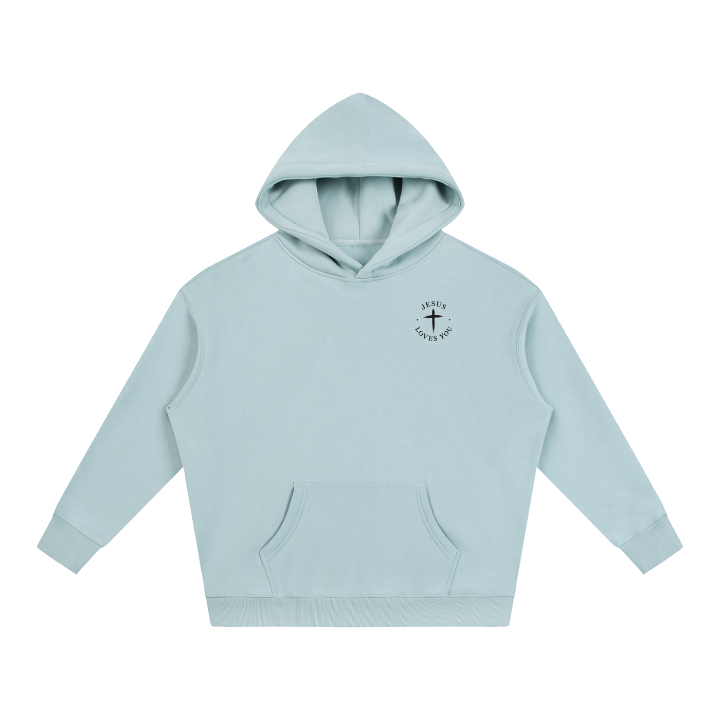 CR JESUS LOVES YOU Oversize Fleeced Hoodie