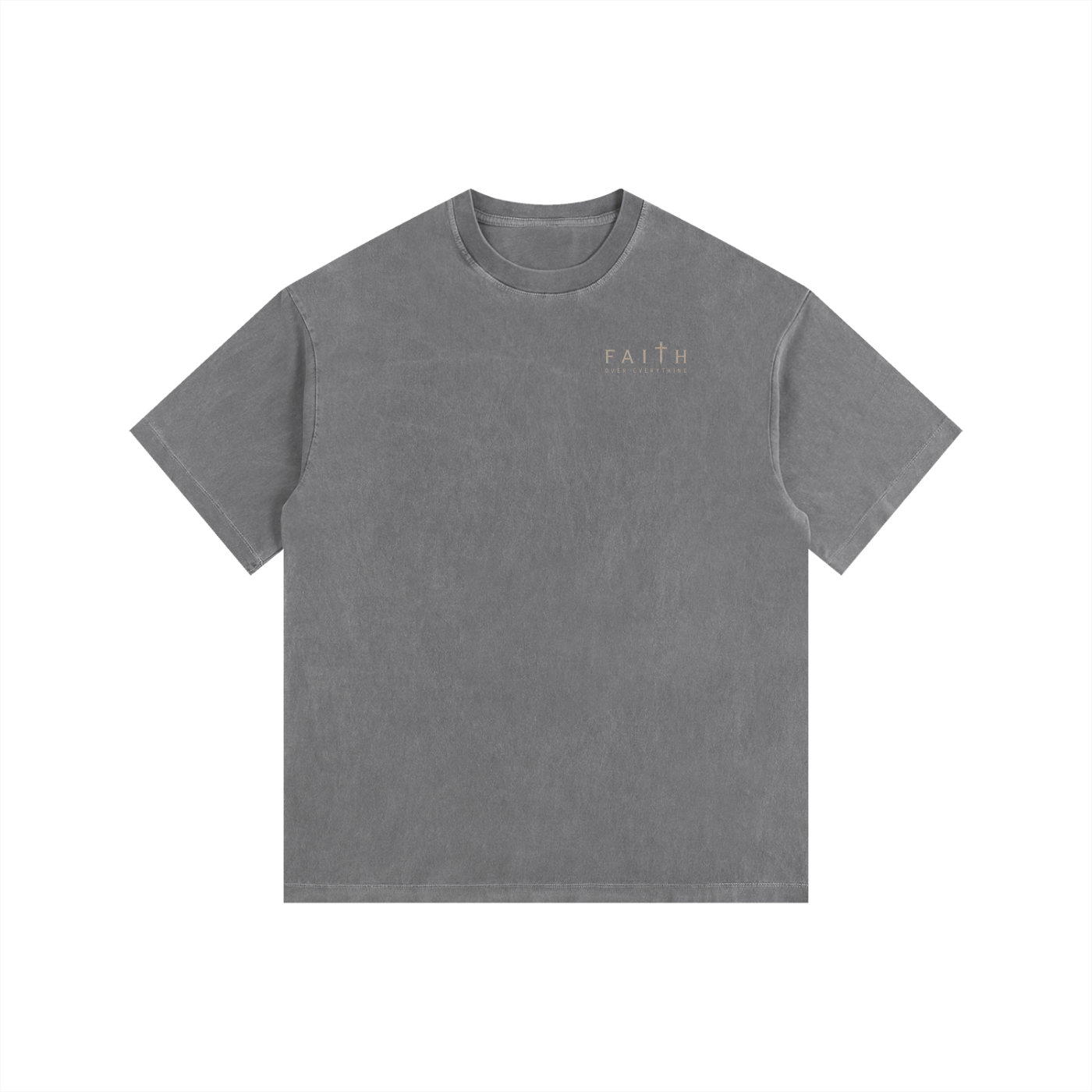 CR Faith Vintage Washed Oversized Cotton T-Shirt