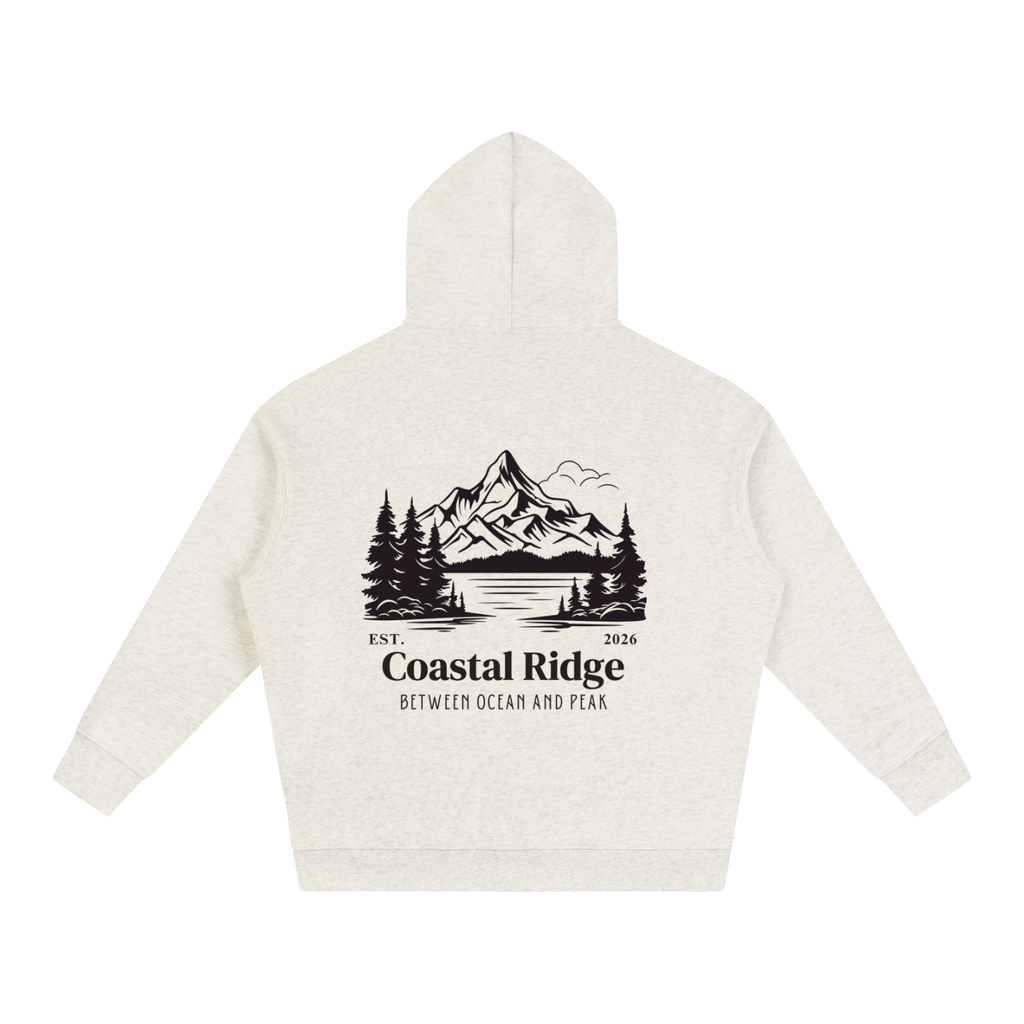 COASTAL RIDGE Oversize Fleeced Hoodie