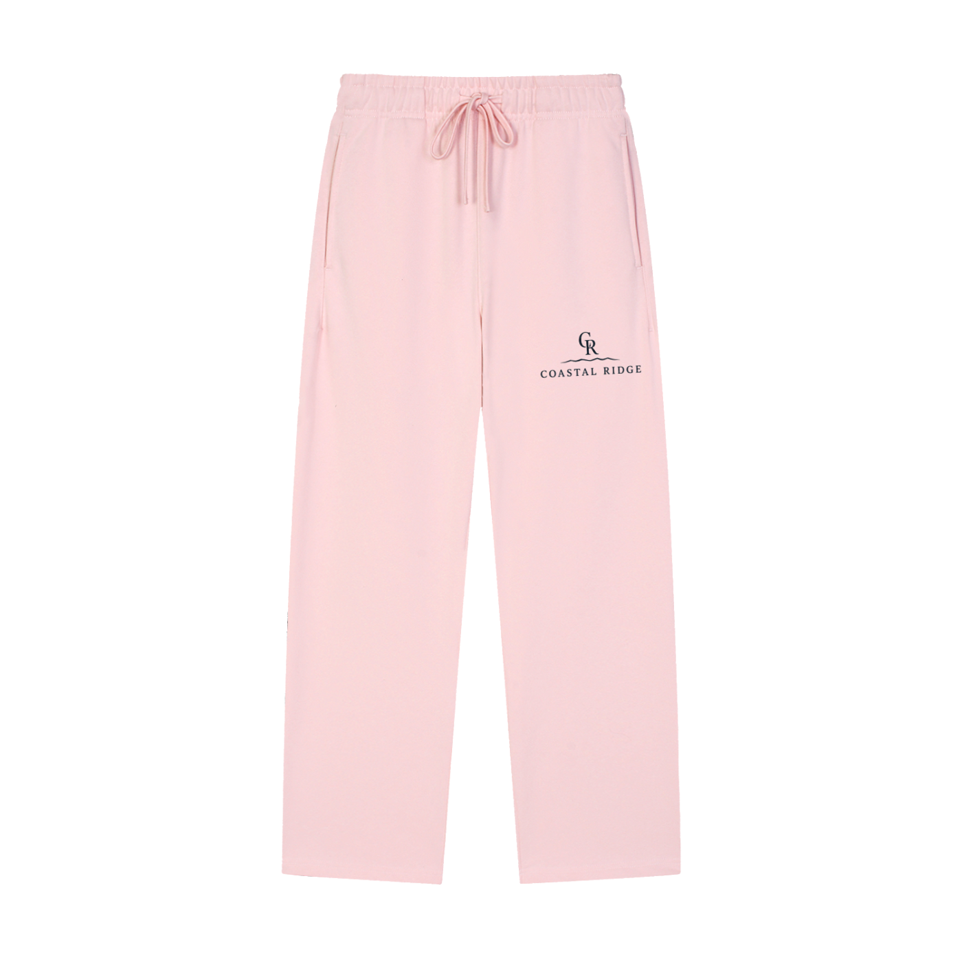 Solid Color Straight-Leg Sweatpants