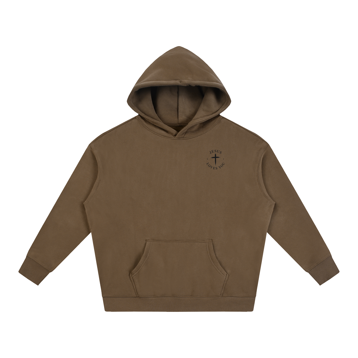 CR JESUS LOVES YOU Oversize Fleeced Hoodie