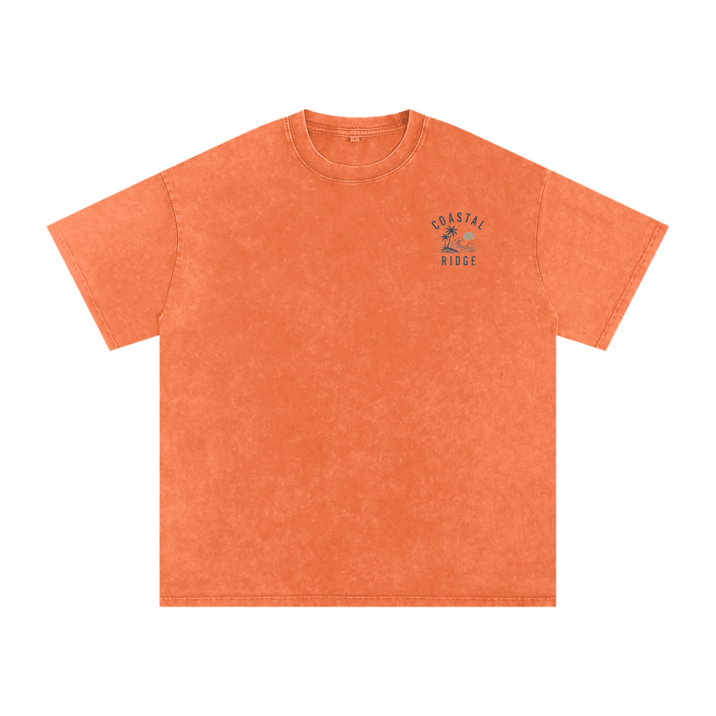 COASTAL RIDGE Light Colors Snow Washed Oversized Cotton T-Shirt