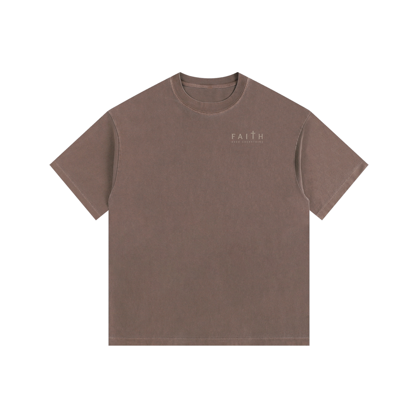 CR Faith Vintage Washed Oversized Cotton T-Shirt