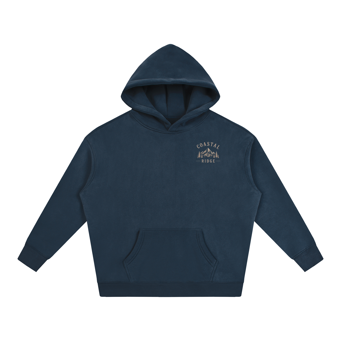 CR Dark colored Oversize Fleeced Hoodie