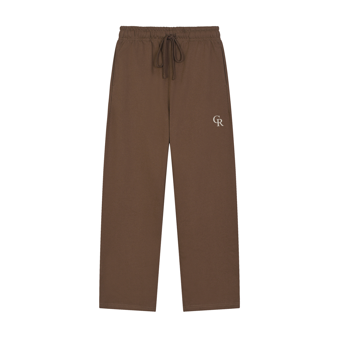 CR Solid Color Straight-Leg Sweatpants