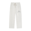 Solid Color Straight-Leg Sweatpants