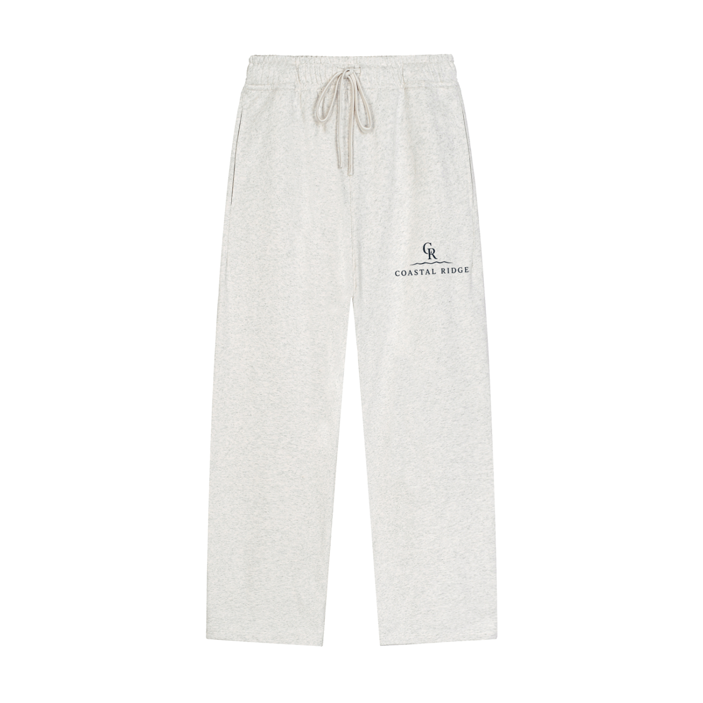 Solid Color Straight-Leg Sweatpants